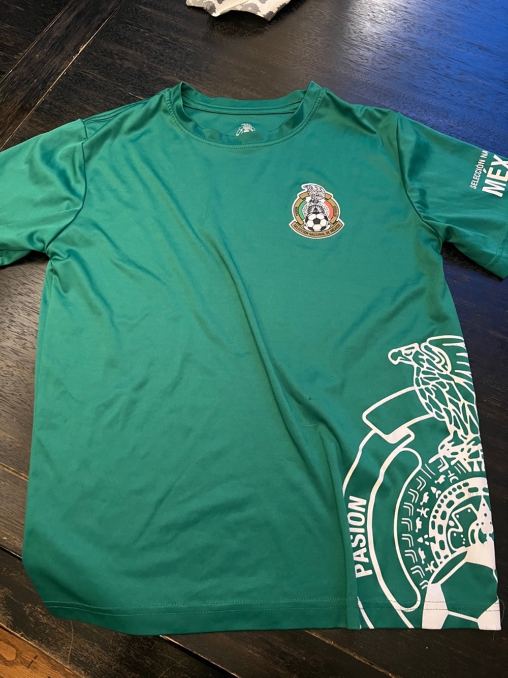 Green Mexico Soccer Crest Tee